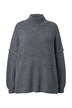 Svetr, oversize, extra jemný úplet, stojáček, dlouhé rukávy, Premium