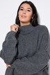 Trui, oversized, extra zacht breigoed, opstaande kraag, lange mouwen, premium
