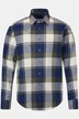Leinenmix-Karohemd, Langarm, Kentkragen, Modern Fit, Tall