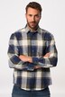 Leinenmix-Karohemd, Langarm, Kentkragen, Modern Fit, Tall