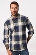 Leinenmix-Karohemd, Langarm, Kentkragen, Modern Fit, Tall