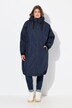 Funktionsjacke, oversized, Teddyfutter, Kapuze, 2-Wege-Zipper