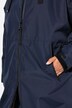 Funktionsjacke, oversized, Teddyfutter, Kapuze, 2-Wege-Zipper