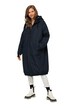 Funkční bunda, oversize, teddy podšívka, kapuce, dvoucestný zip
