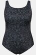 Costume da bagno senza coppe con design e drappeggio