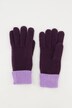 Handschoenen, gekleurde manchet, zacht breiwerk