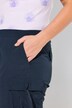 Pantalon cargo, style militaire. Taille et bas de jambe élastiques