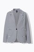 Blazer de jersey, costura vista, cuello con solapa, manga larga