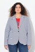 Blazer de jersey, costura vista, cuello con solapa, manga larga