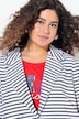 Blazer de jersey, costura vista, cuello con solapa, manga larga