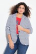 Blazer de jersey, costura vista, cuello con solapa, manga larga