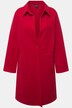 Manteau en lainage à col chemise et manches raglan, silhouette en A