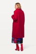 Manteau en lainage à col chemise et manches raglan, silhouette en A