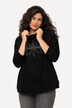 Sudadera, estrella de hielo, cuello alzado, bolsillos, manga larga