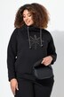 Sudadera, estrella de hielo, cuello alzado, bolsillos, manga larga