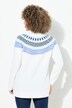 Pull norvégien à col rond et manches longues, tricot fin et doux