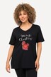 T-shirt de Noël à manches courtes et col V, motif écureuil