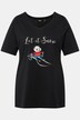 T-shirt de Noël à col en V et manches courtes, collection Classic, motif panda