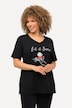 T-shirt de Noël à col en V et manches courtes, collection Classic, motif panda
