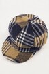 Casquette Gavroche à visière, motif à carreaux