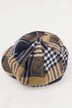 Casquette Gavroche à visière, motif à carreaux