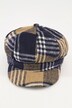 Casquette Gavroche à visière, motif à carreaux