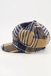 Casquette Gavroche à visière, motif à carreaux