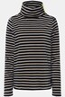 Pullover, stribet fleece, ostående krave, lange ærmer, OEKO-TEX