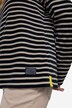 Pullover, stribet fleece, ostående krave, lange ærmer, OEKO-TEX