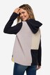 Hættetrøje, fleece, colorblocking, hætte, langærmet, OEKO-TEX