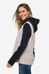 Hættetrøje, fleece, colorblocking, hætte, langærmet, OEKO-TEX