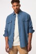 STHUGE denim overhemd, lange mouwen, kentkraag, modern fit, tot 8XL