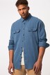 STHUGE denim overhemd, lange mouwen, kentkraag, modern fit, tot 8XL