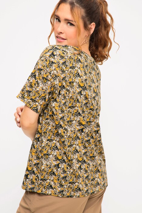 Minimalist Leopard Print Short Sleeve Tee