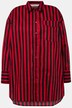 Chemisier oversize# à rayures et manches longues, patch