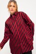 Chemisier oversize# à rayures et manches longues, patch