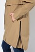 Hooded parka with zippered pockets and zippered side slits