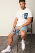 STHUGE T-shirt, halve mouw, print, ronde hals, tot 8 XL