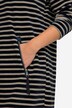 Kjole, stripete fleece, midilengde, hette, lange ermer, OEKO-TEX