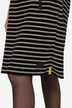 Kjole, stripete fleece, midilengde, hette, lange ermer, OEKO-TEX