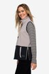 Vest, fleece, colorblocking, stående krave, sidelynlås, OEKO-TEX