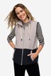Vest, fleece, colorblocking, stående krave, sidelynlås, OEKO-TEX