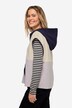 Slipover, fleece, farvet hætte, OEKO-TEX
