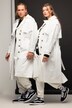 Trenchcoat, oversized, reverskrage, dobbelspent knappestolpe, unisex