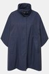 Veste poncho, oversized, col montant, boutons-pression sur le côté