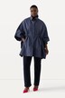 Veste poncho, oversized, col montant, boutons-pression sur le côté
