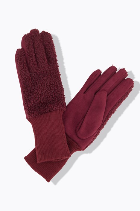 Gants en polaire moelleuse, revers