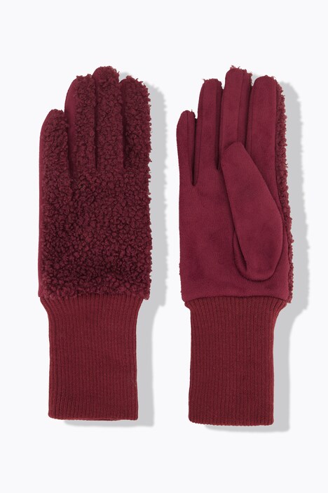 Gants en polaire moelleuse, revers