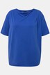 T-shirt, lyocell, watervalhals, korte mouwen