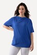 T-shirt, lyocell, watervalhals, korte mouwen